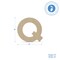Wooden Letter Q 12 inch or 8 inch, Unfinished Large Wood Letters for Crafts | Woodpeckers